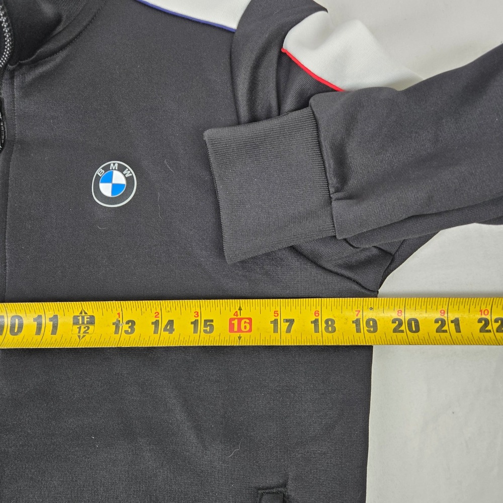 Puma BMW M Motorsport T7 Track Racing Jacket Unisex Small Black Zip Up X MMS - Picture 8 of 9